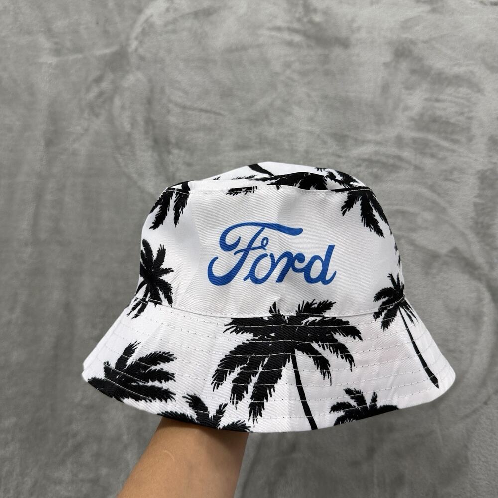 Ford Reversible Bucket Hat Adult One Size One Size Palm Tree Florida Styled